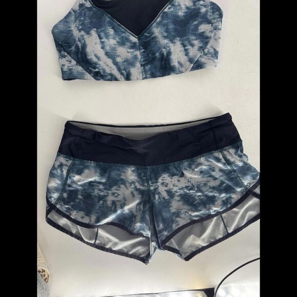 Lululemon Sports Bra & Short Set Sz 6 And 4 Or Small - Picture 3 of 9